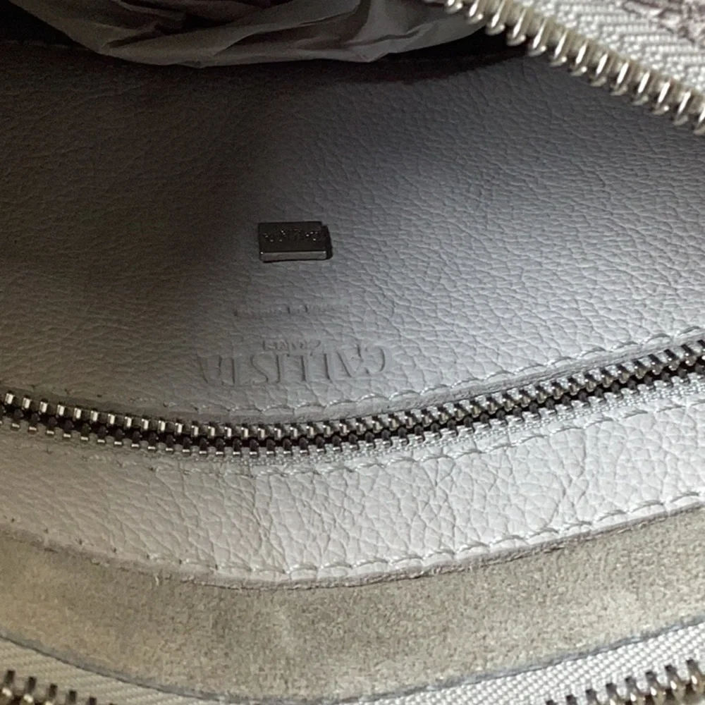 Callista Small Top Handle Bag 23 Stone Grained Leather Note: New without tag